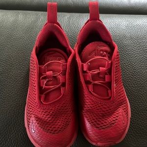 Red Nike sneakers toddler for boys size 9